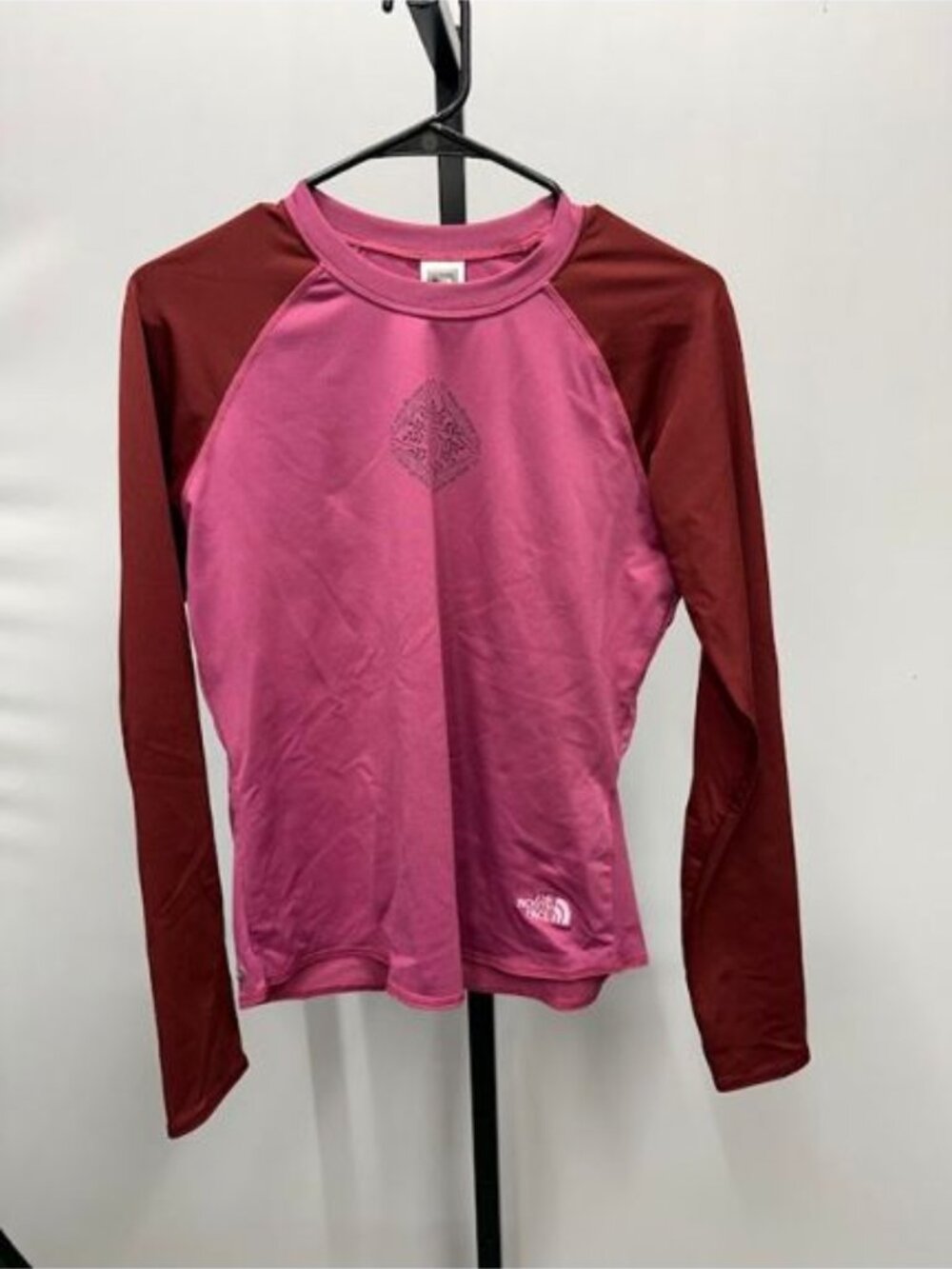 The North Face Magenta Long Sleeve Athletic T-Shirt